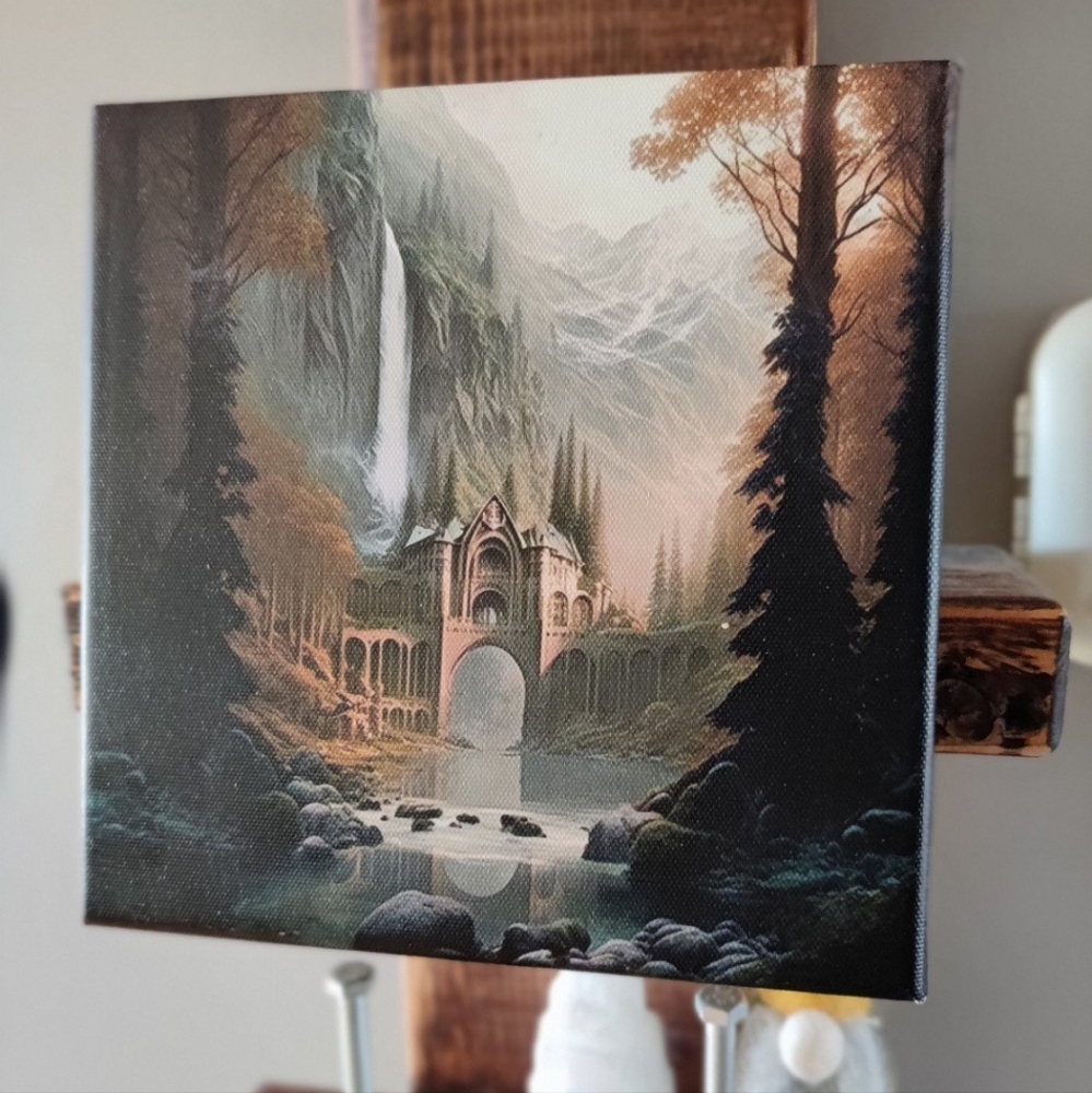 Custom ACOTAR style theme canvas prints on wooden frame